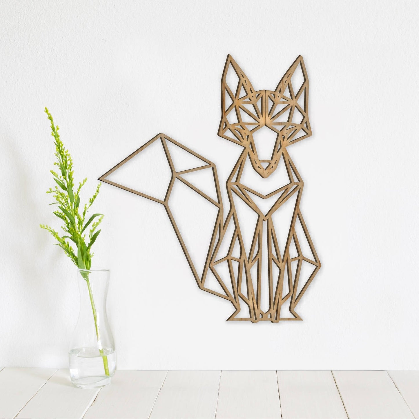 Geometric Fox Wall Art - Faux Theory Design