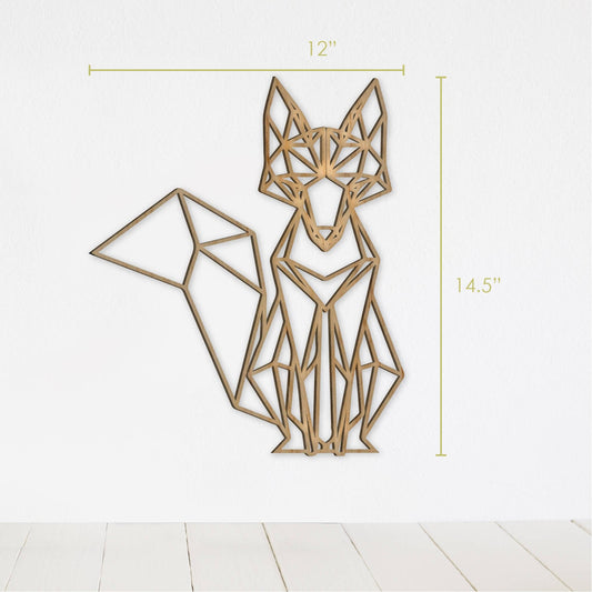 Geometric Fox Wall Art - Faux Theory Design