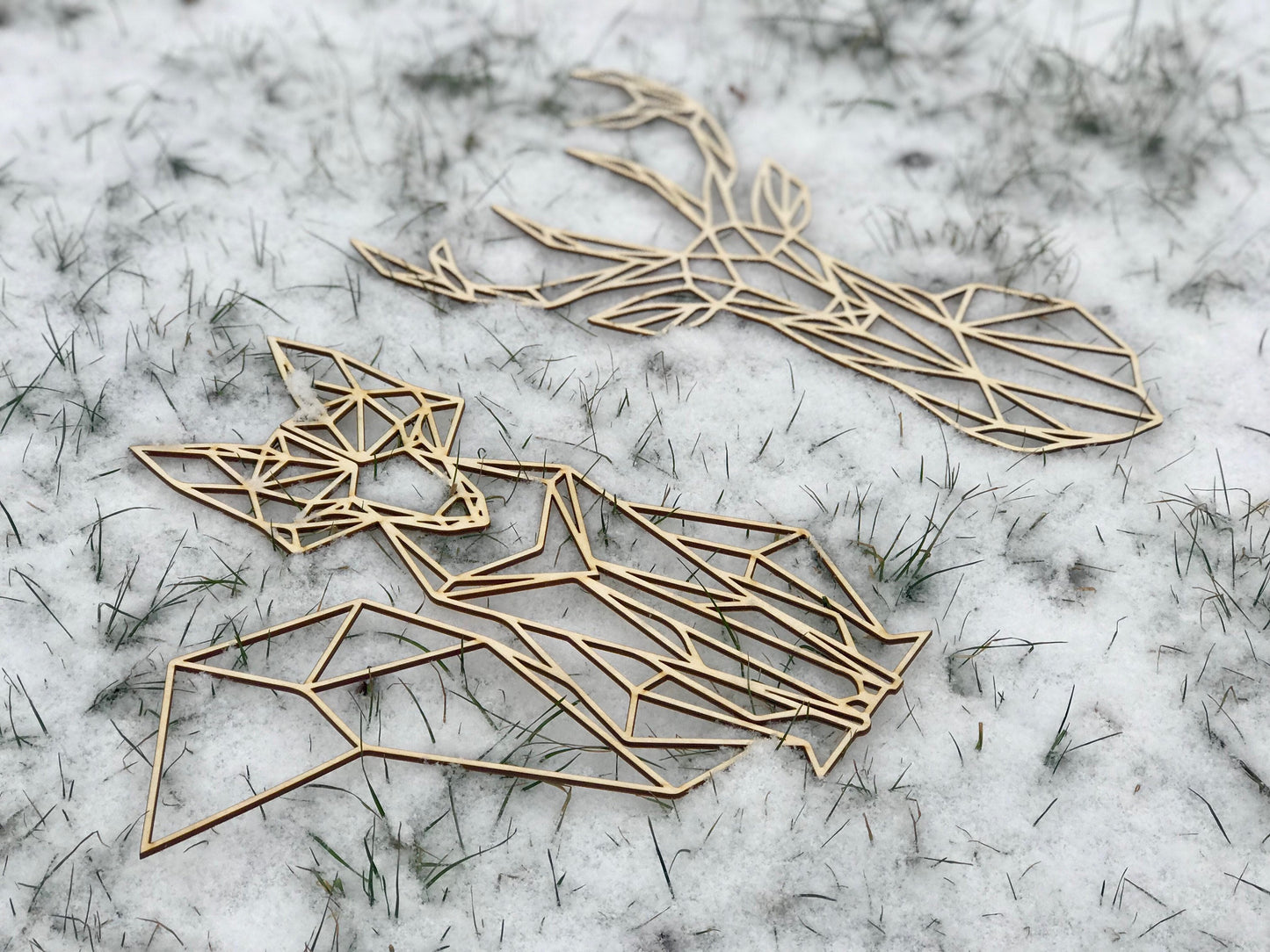 Geometric Fox Wall Art - Faux Theory Design