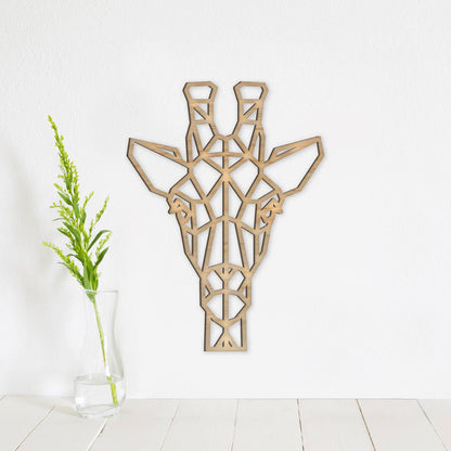 Geometric Giraffe Wall Art - Faux Theory Design