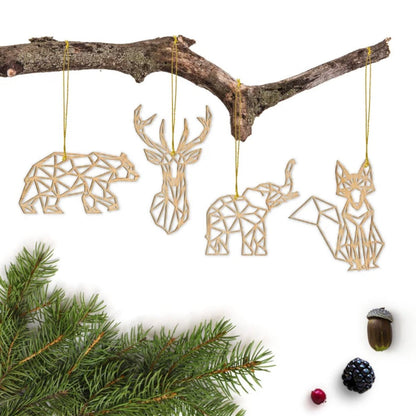 Geometric Owl Ornament - Faux Theory Design