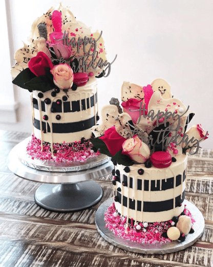 Happy Birthday Cake Topper - Faux Theory Design