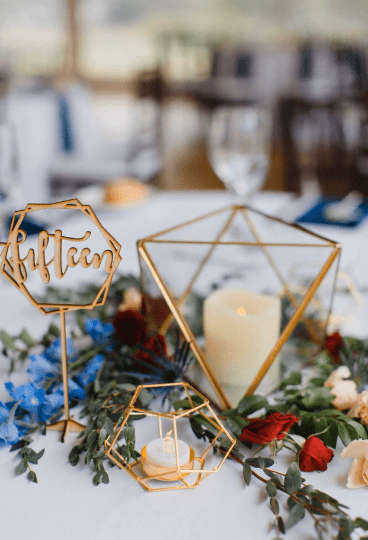 Hexagon Table Numbers - Faux Theory Design