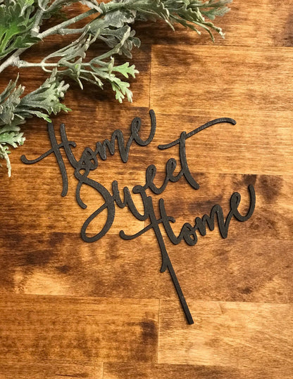 Home Sweet Home Cake Topper - Faux Theory Design