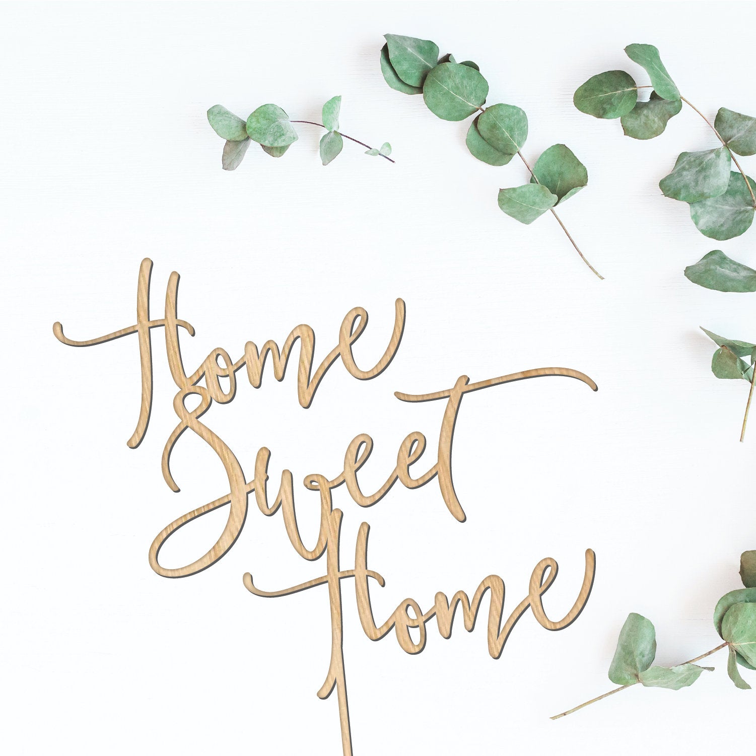 Home Sweet Home Cake Topper - Faux Theory Design