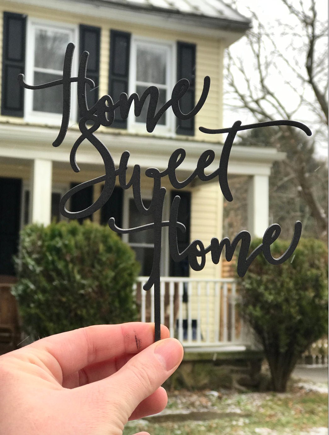 Home Sweet Home Cake Topper - Faux Theory Design