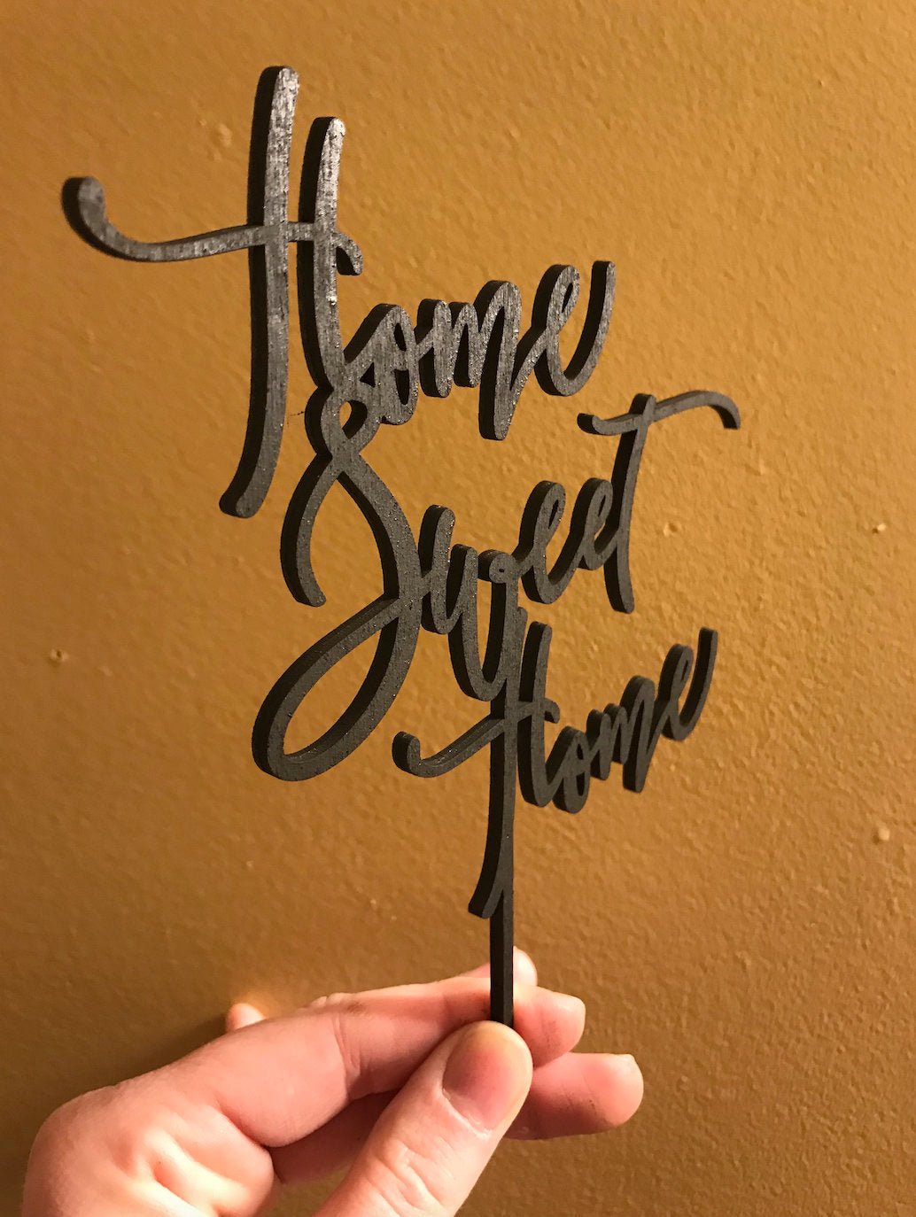 Home Sweet Home Cake Topper - Faux Theory Design