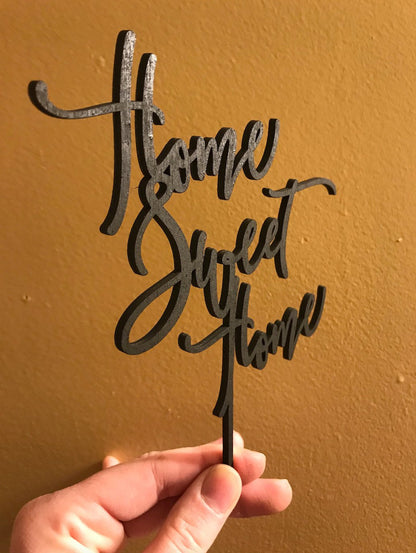 Home Sweet Home Cake Topper - Faux Theory Design