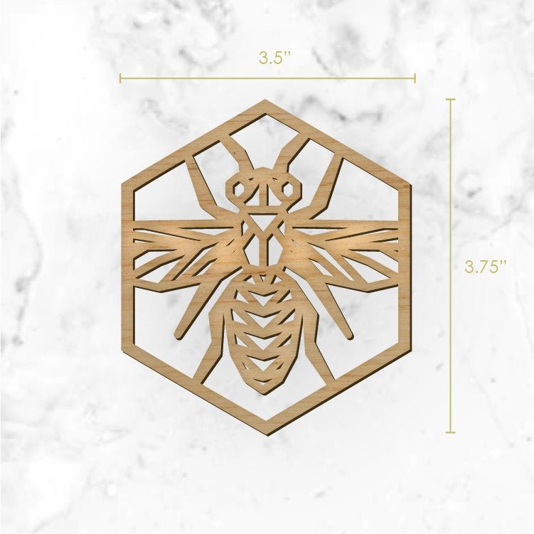 Honey Comb Bee Coasters - Faux Theory Design