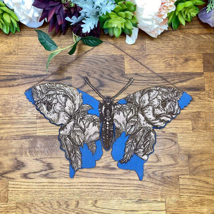Floral Butterfly Wall Hanging