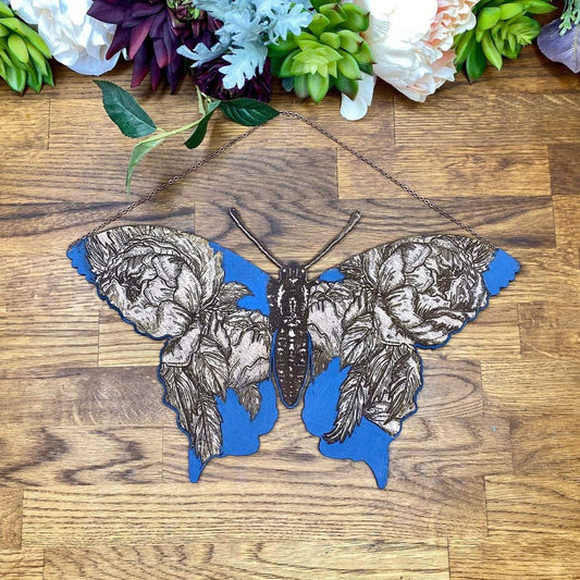 Floral Butterfly Wall Hanging
