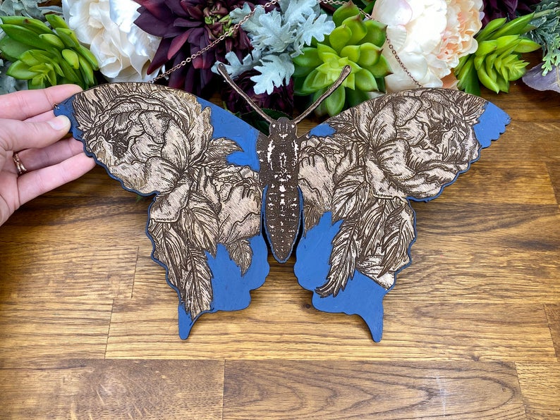 Floral Butterfly Wall Hanging