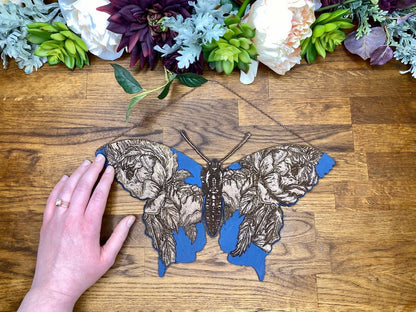 Floral Butterfly Wall Hanging