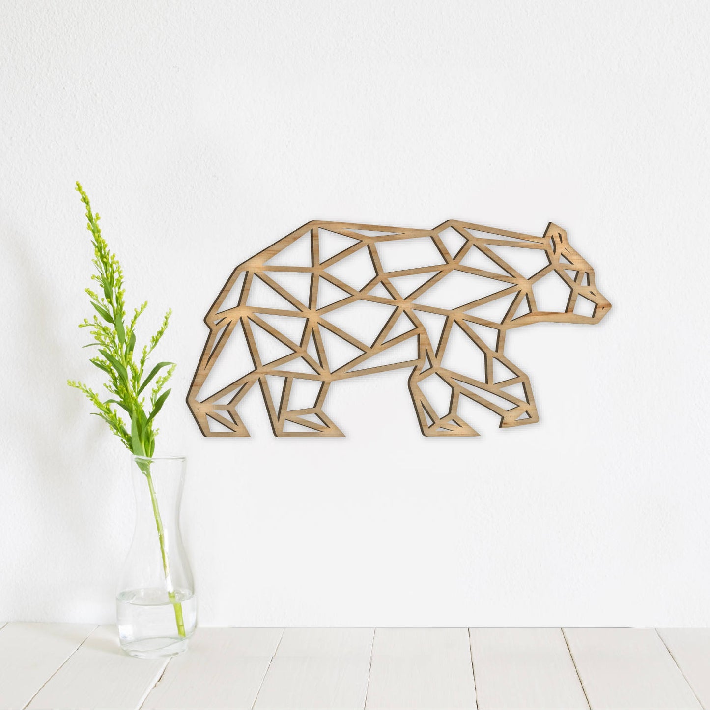 Geometric Bear Wall Art