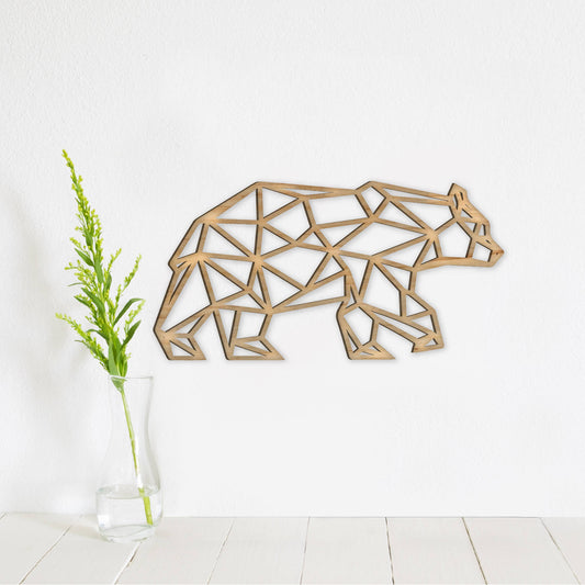 Geometric Bear Wall Art