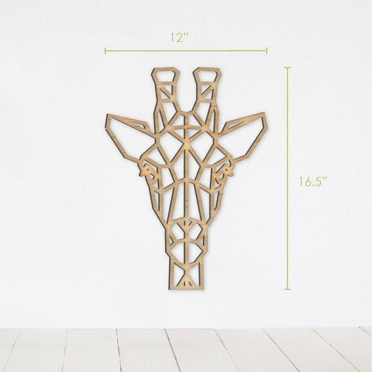 Geometric Giraffe Wall Art