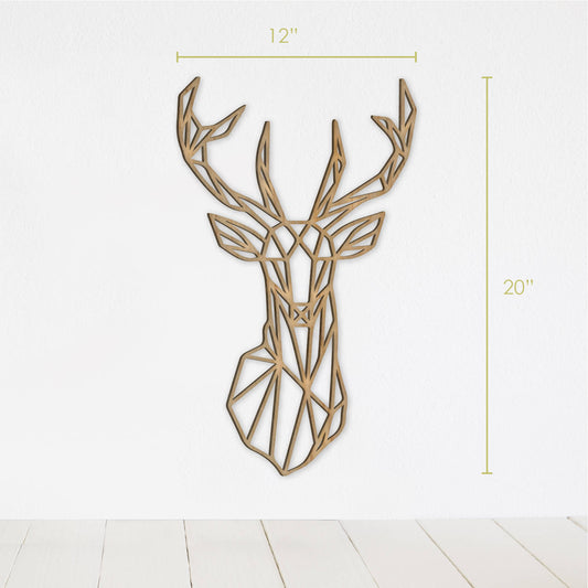 Geometric Deer Wall Art