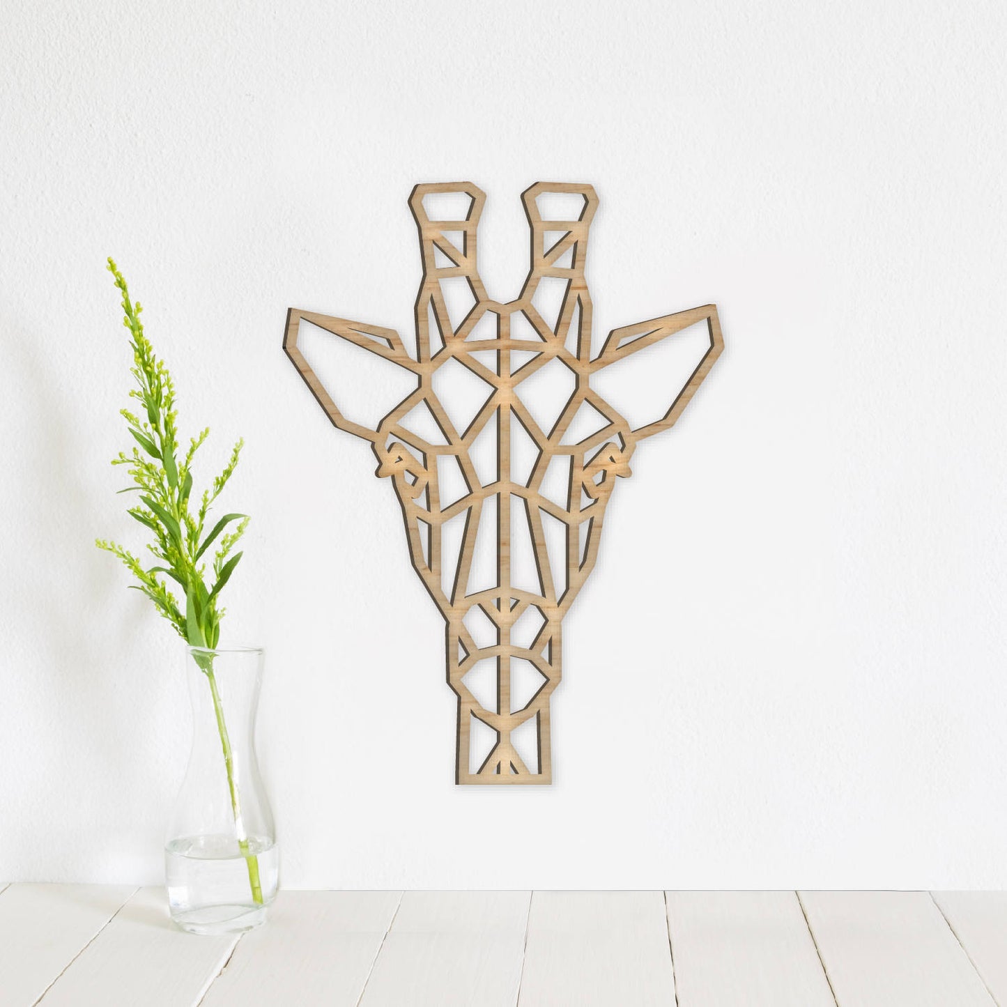 Geometric Giraffe Wall Art