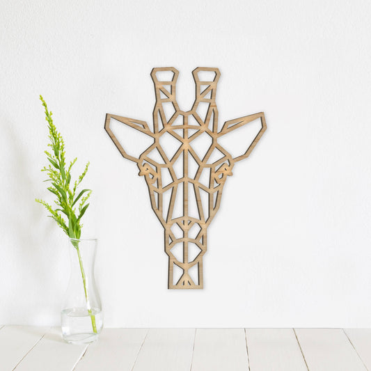 Geometric Giraffe Wall Art