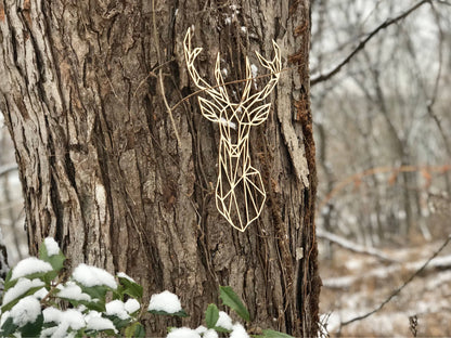 Geometric Deer Wall Art