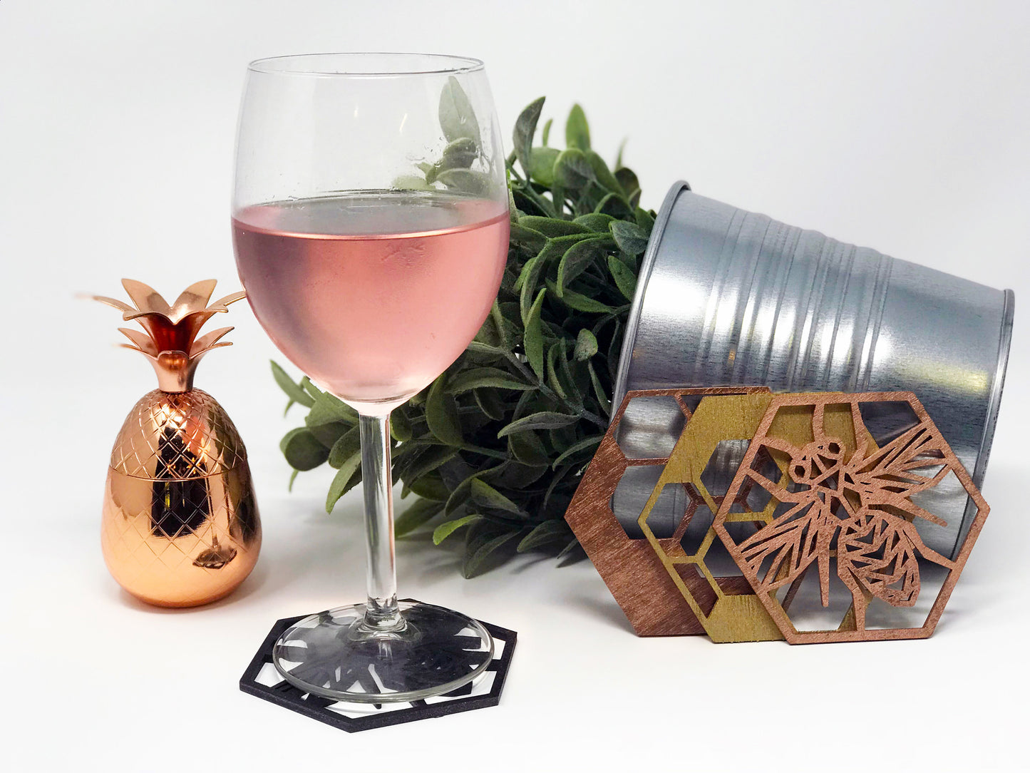 Honey Comb Bee Coasters