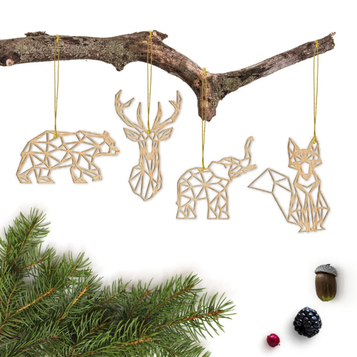 Geometric Chicken Ornament