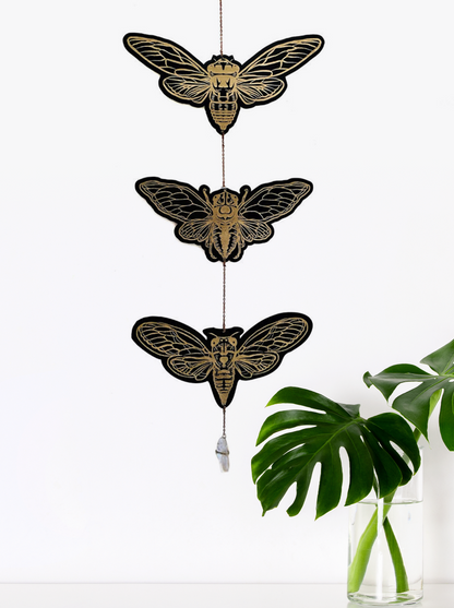 Black Cicada Garland