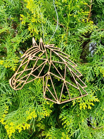 Geometric Horse Ornament