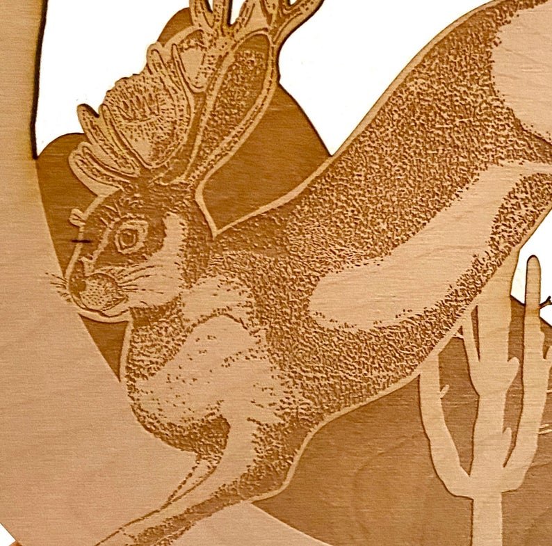 Jackalope Wall Hanging - Faux Theory Design