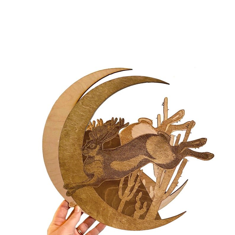 Jackalope Wall Hanging - Faux Theory Design