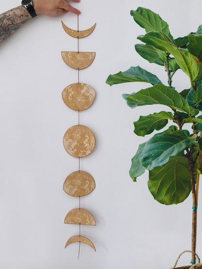 LARGE Phases of the Moon - Faux Theory Design