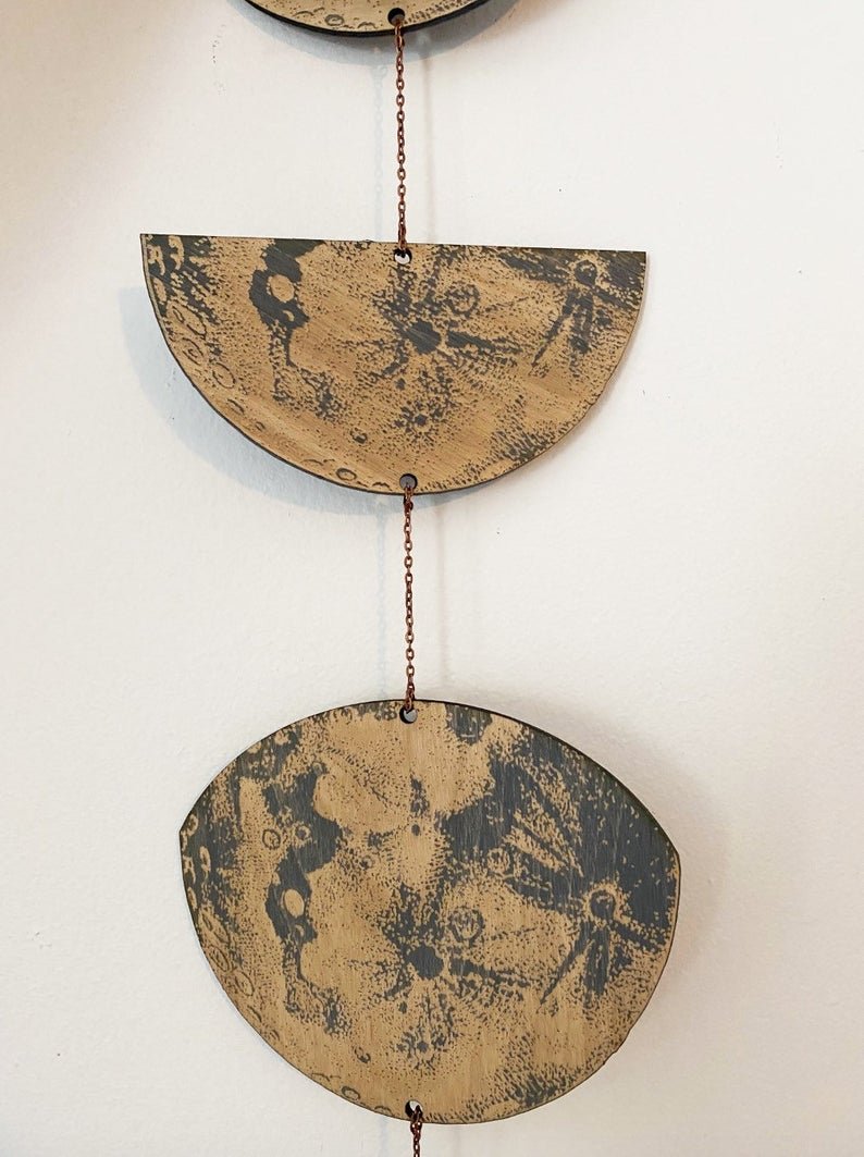 LARGE Phases of the Moon - Faux Theory Design