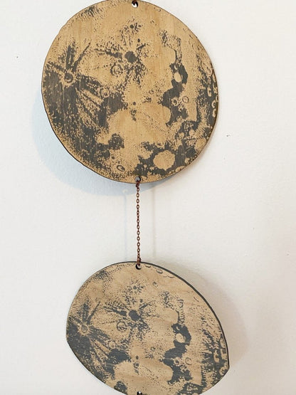 LARGE Phases of the Moon - Faux Theory Design