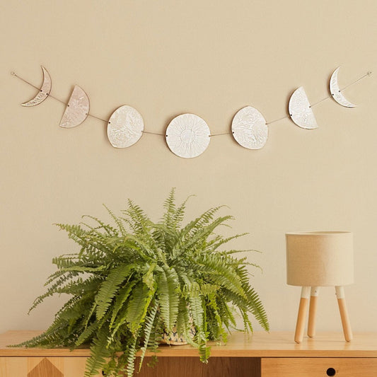 LARGE Phases of the Moon - Faux Theory Design