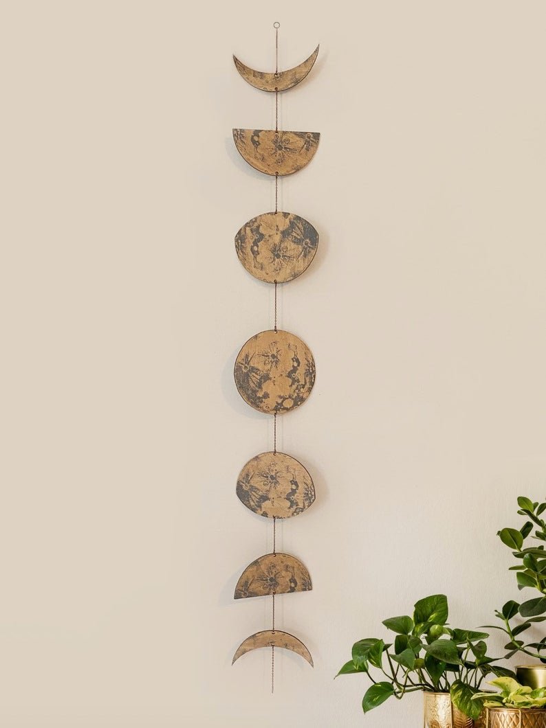 LARGE Phases of the Moon - Faux Theory Design