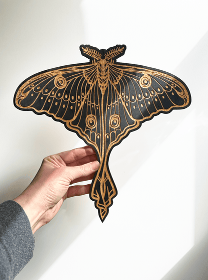 Luna Moth Wall Art - Faux Theory Design