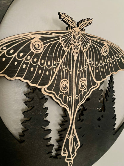 Luna Moth Wall Hanging - Faux Theory Design