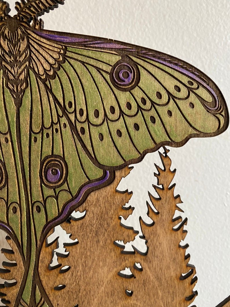 Luna Moth Wall Hanging - Faux Theory Design