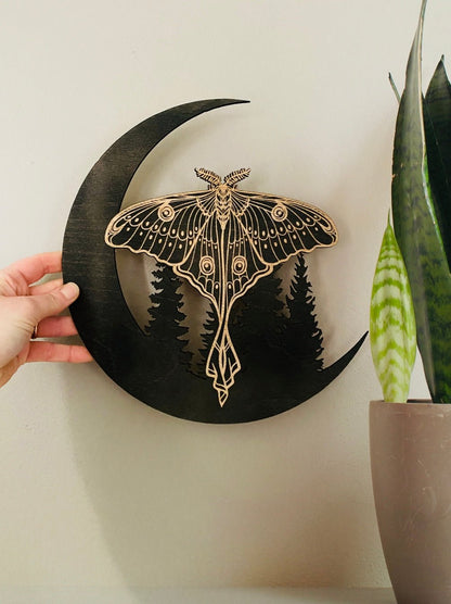 Luna Moth Wall Hanging - Faux Theory Design