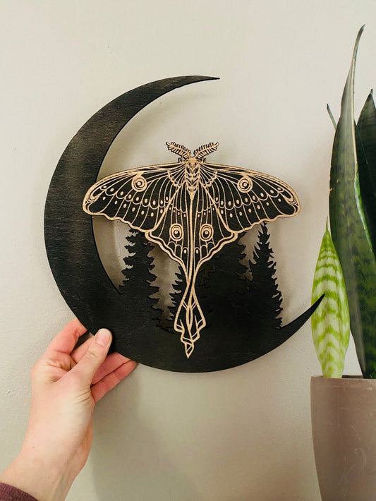 Luna Moth Wall Hanging - Faux Theory Design