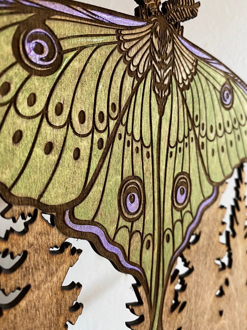 Luna Moth Wall Hanging - Faux Theory Design