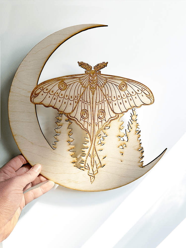 Luna Moth Wall Hanging - Faux Theory Design