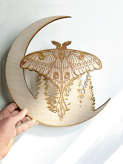Luna Moth Wall Hanging - Faux Theory Design