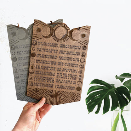 Lunar Full Moon Chart - Faux Theory Design