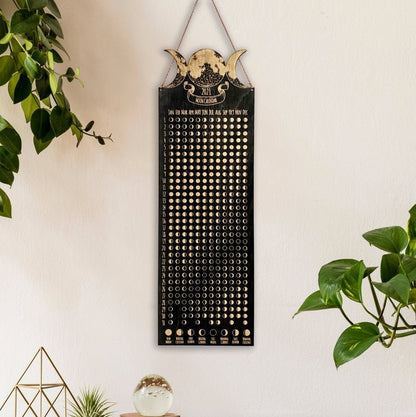 Lunar Moon Calendar, Phases of the Moon - Faux Theory Design