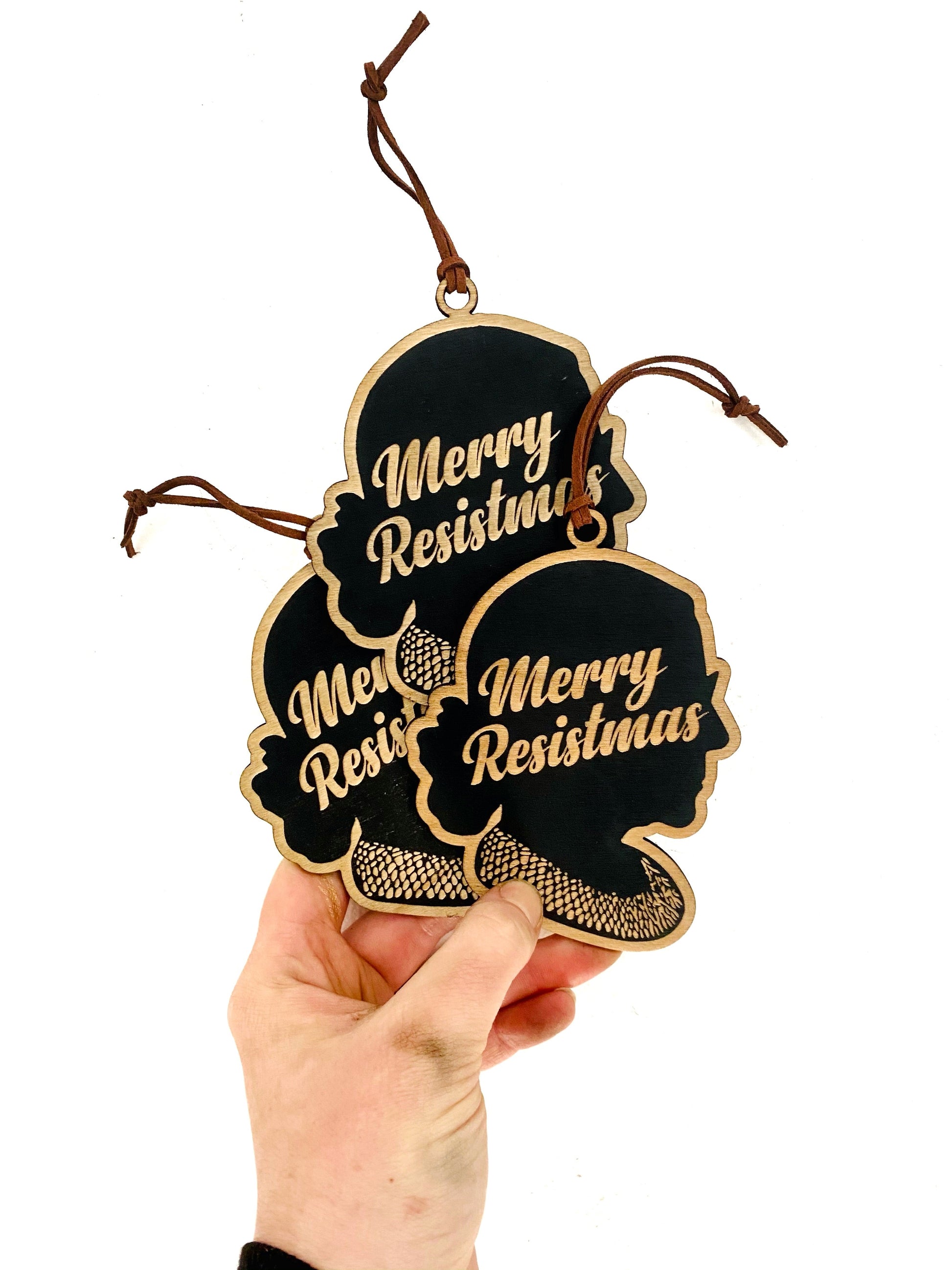 Merry Resistmas RBG Ornament - Faux Theory Design
