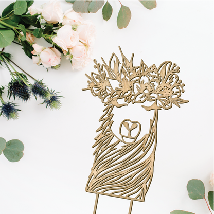 Floral Llama Cake Topper