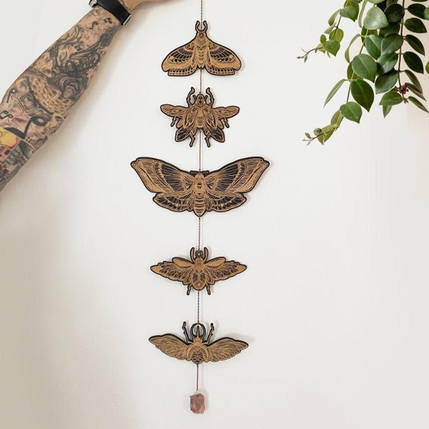 Moth and Beetle Garland - Faux Theory Design