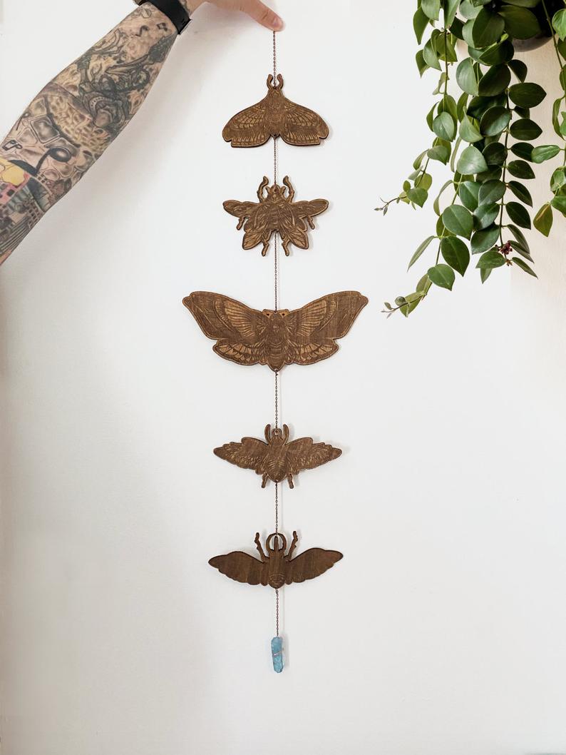 Moth and Beetle Garland - Faux Theory Design