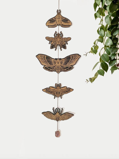 Moth and Beetle Garland - Faux Theory Design